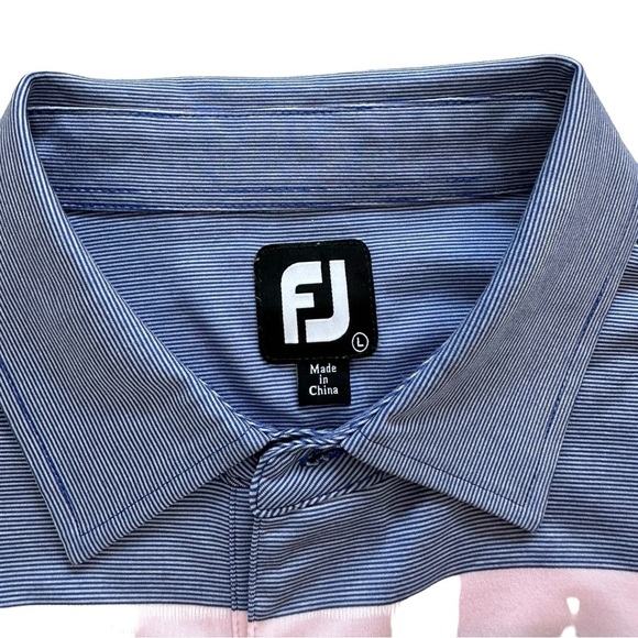 Footjoy Men's Golf Polo Size Large Blue - Picture 3 of 6